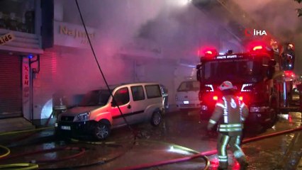 Zeytinburnu’nda 5 katlı bir iş yerinde yangın