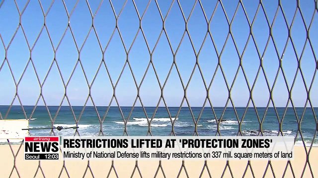 S. Korea's defense ministry lifts military restrictions on 337 mil. square meters of land