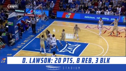 Dedric Lawson Highlights: Wofford-Kansas 2018