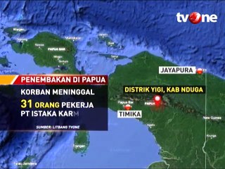 Kronologi Penembakan 31 Pekerja di Papua