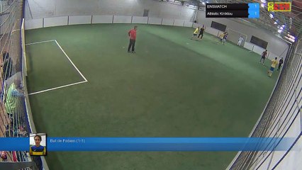 But de Fabien (1-1) - ENSMATCH Vs Athletic Kiniktou - 04/12/18 20:00 - LIGUE 3 - Poitiers Game Parc