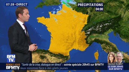 La météo pour ce mercredi 5 décembre 2018