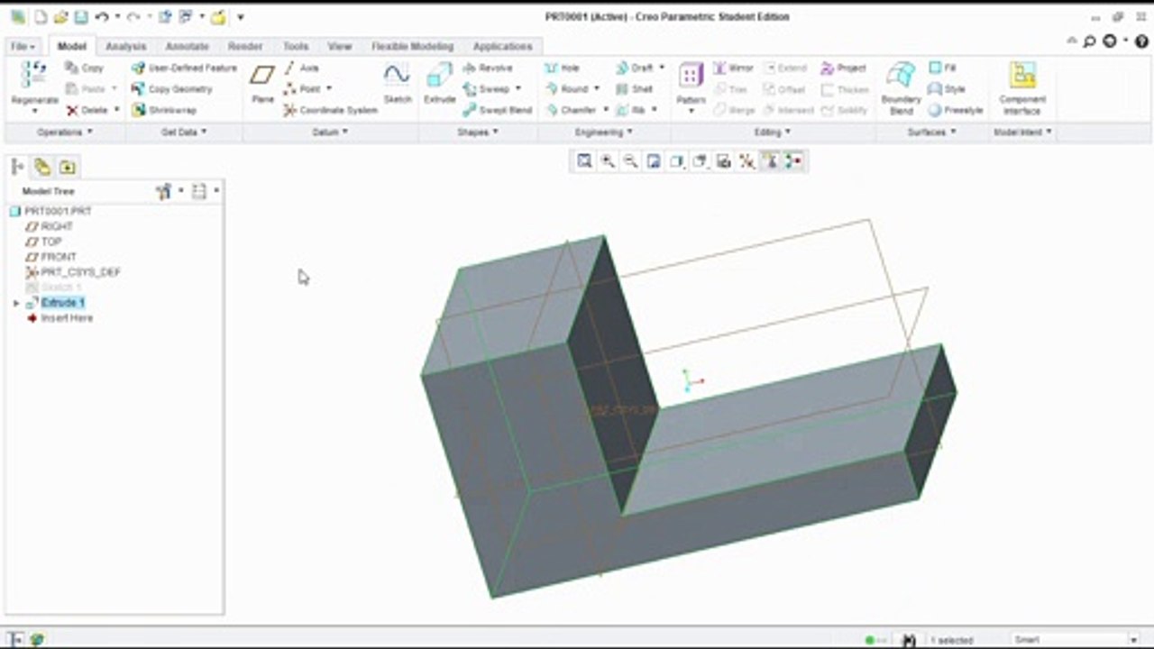 3D Solid Modelling Videos Fixture Block  Practice Exercise by Creo Parametric - c13