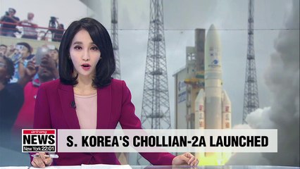 S. Korea's first indigenous satellite successfully launched
