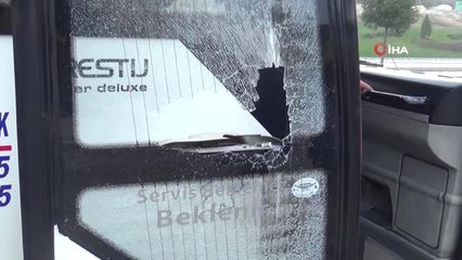 Denizli'de Okul Servisine Saldırı