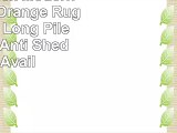 Shaggy Thick Modern Luxurious Orange Rug High Pile Long Pile Soft Pile Anti Shedding