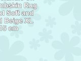 Genuine Icelandic Sheepskin Lambskin Rug Thick Wool Soft and Silky dyed Beige XL 110115