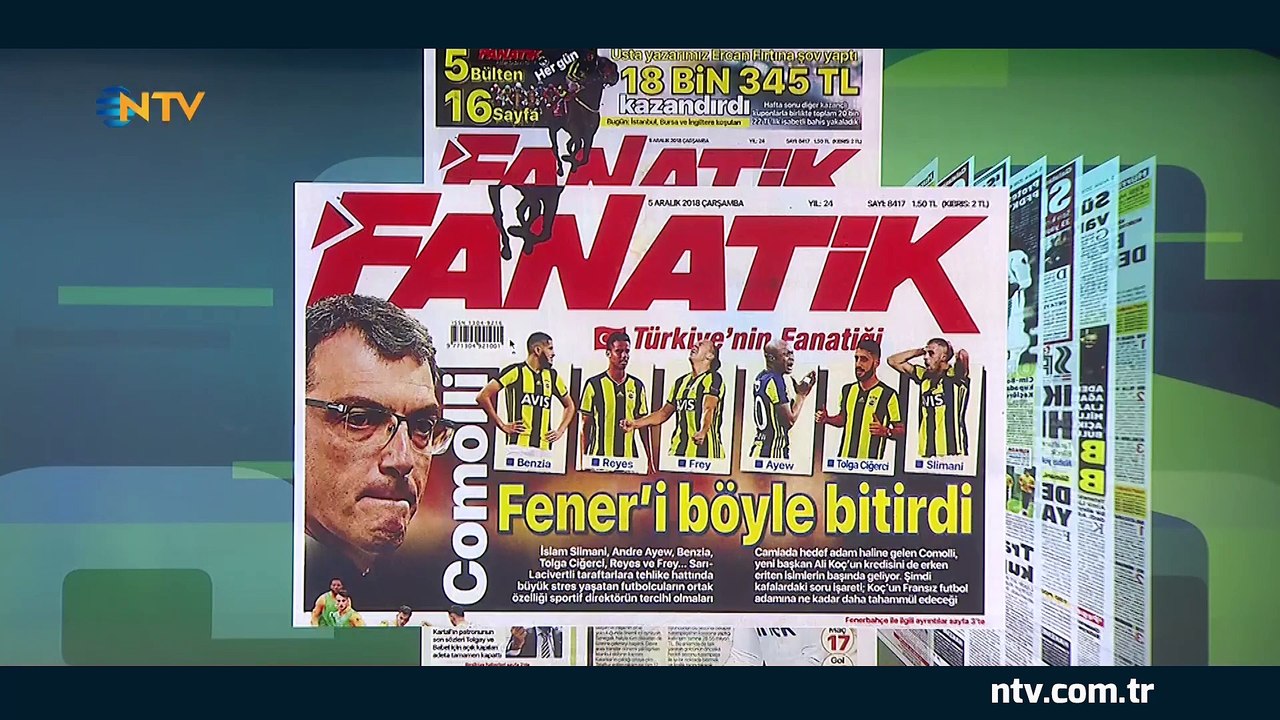 Sporun Not Defteri 5 Aralık  2018