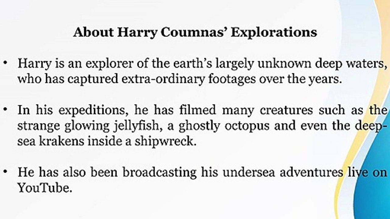 Harry Coumnas – Encountered a Squid during his Underwater Exploration in the Western Gulf Of Mexico