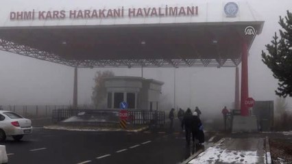 Kars'ta Hava Ulaşımına Kar ve Sis Engeli