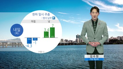 [날씨] 한파 잠시 주춤...전국 흐리고 곳곳 비·눈 / YTN
