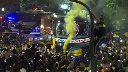 Torcedores se despedem do Boca Juniors antes de final