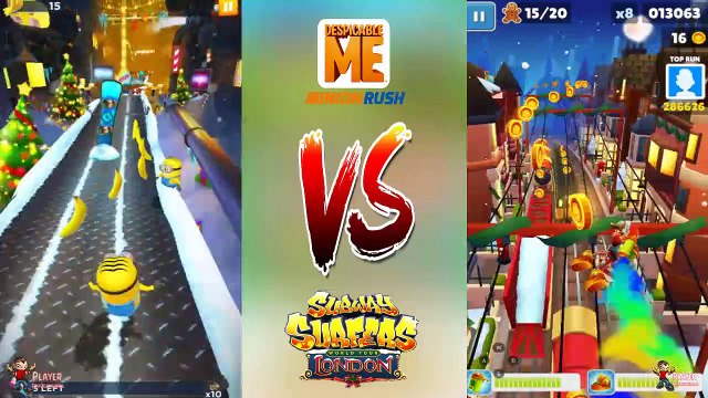 Minion Rush Hacked Holidays Vs Subway Surfers London 2018