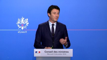 Compte-rendu du Conseil des ministres du mercredi 5 décembre 2018.
