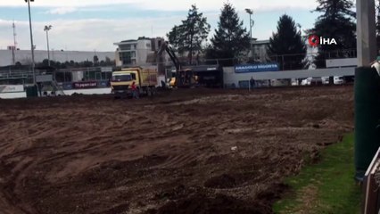 Trabzonspor antrenman sahaları yenileniyor