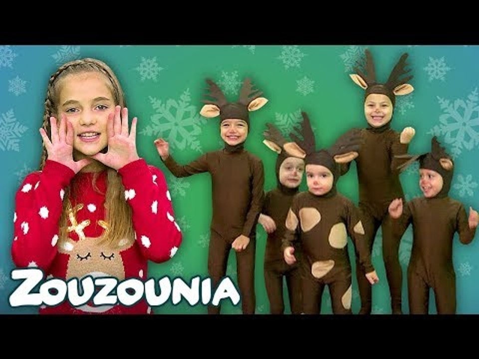 Ζουζούνια - Πέντε Ελαφάκια  Nέο Χριστουγεννιάτικο Παιδικό Τραγούδι 2018