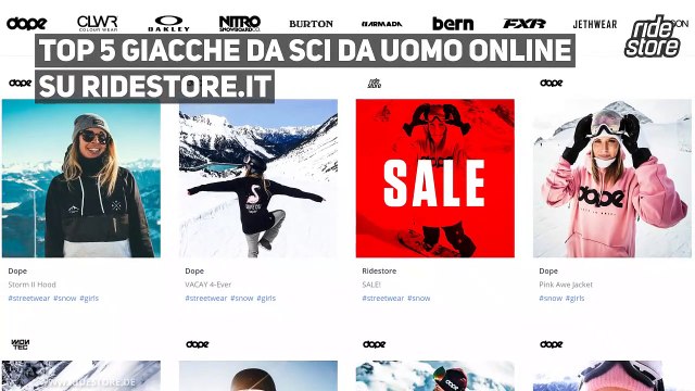 Giacche da scida uomo su Ridestore