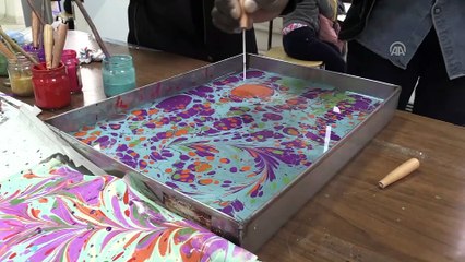 Yabancı öğrenciler sepet ördü, ebru yaptı - RİZE