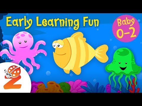 Early Learning Fun #2 - Sea Animals Counting & Colors | Preschool Educational Series