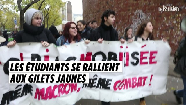Les étudiants de Tolbiac se rallient aux Gilets jaunes
