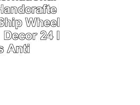 Nagina International Nautical Handcrafted Wooden Ship Wheel Home Wall Decor 24 Inches