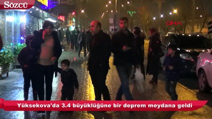 Hakkari’de 3.4 büyüklüğünde deprem