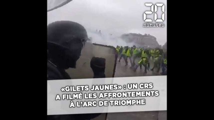 Download Video: Un CRS a filmé les violents affrontements avec les «gilets jaunes» à l'Arc de Triomphe