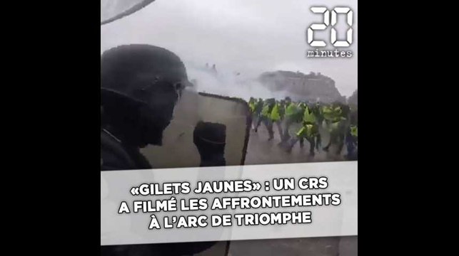 Un CRS a filmé les violents affrontements avec les «gilets jaunes» à l'Arc de Triomphe