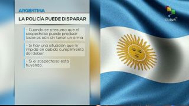 Temas del Día: Argentina: polémica ley de seguridad de gatillo fácil