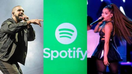 Drake and Ariana Grande en tête des écoutes Spotify 2018