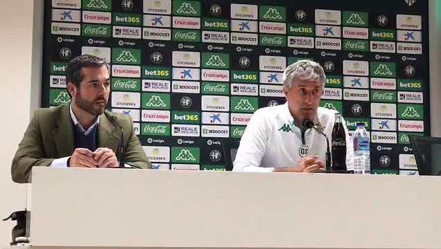 Betis-Ra´cing: Rueda de Prensa de Quique Setién