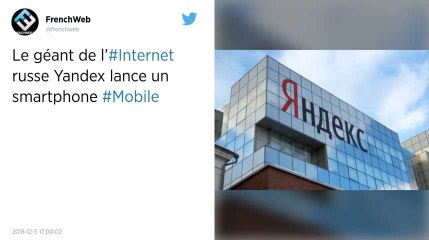 Le géant de l’Internet russe Yandex lance son premier smartphone.