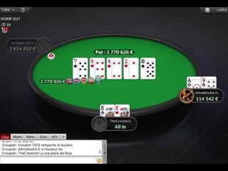 SCOOP2017 Event #8 Haut | Table finale (carte visible) | PokerStars.fr