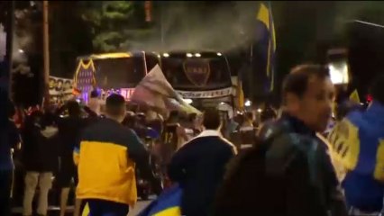 Así fue la despedida de los fans de Boca al equipo antes de viajar a Madrid