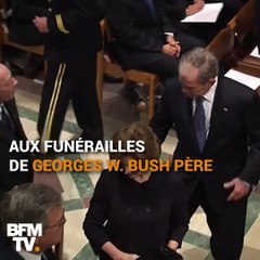 Aux funérailles de son père, Georges W. Bush offre (encore) un bonbon à Michelle Obama