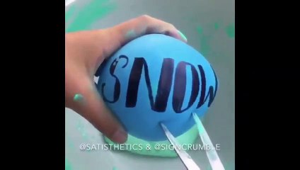 Satisfying Slime Stress Ball Cutting