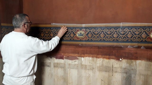 Nettoyage des peintures de la salle des échevins - Mairie de La Rochelle