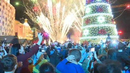 Festive cheer as Beirut Christmas tree lights up