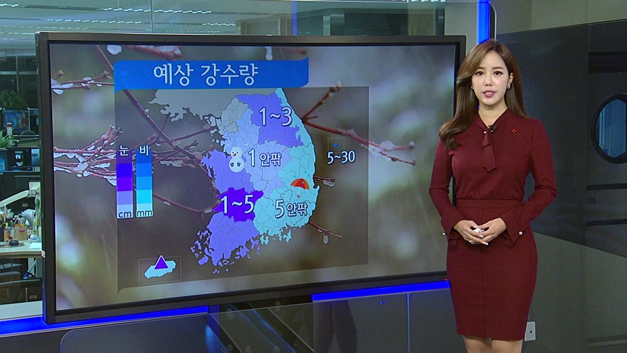 [날씨] 오전까지 전국 눈비...퇴근길 칼바람에 기온 뚝 / YTN