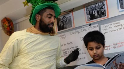 Kyrie Irving Roasted by Kid During Boston Hospital Visit