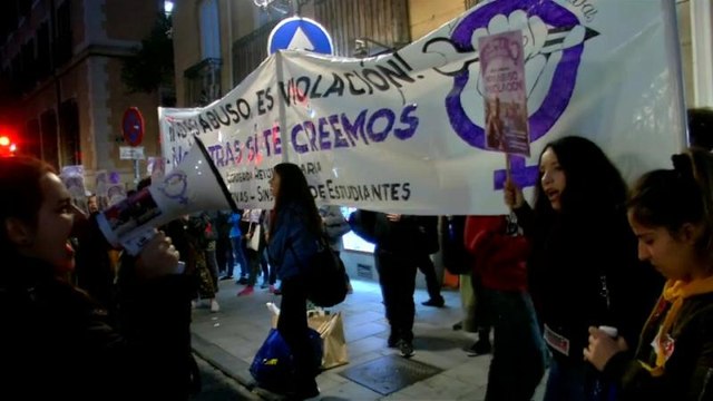 Manifestaciones contra la sentencia a La manada
