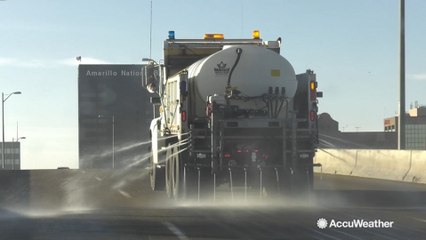Crews begin preparing roads ahead of winter storm