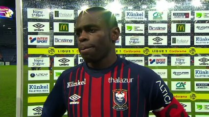 Réaction de P.Oniangué après SMCaen / Nîmes Olympique
