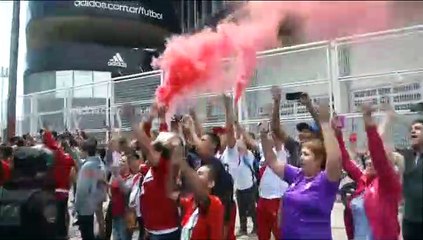 Modesta despedida a River Plate en el Monumental