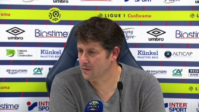 Conférence de presse Fabien Mercadal après SMCaen / Nîmes Olympique