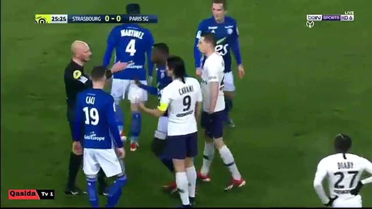 ملخص مباراة باريس سان جيرمان و ستراسبورغ [1-1] تعليق عربي __ 2018