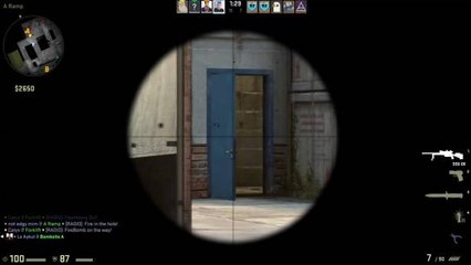 Double headshot collat through smoke with reaction