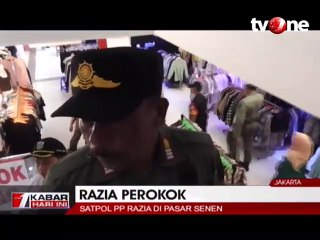 Satpol PP Razia Perokok di Pasar Senen