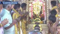 Hindu devotees whip themselves with ropes to please rain goddess in Coimbatore | OneIndia News