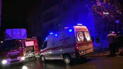 Başkent’te korkutan yangın...Anne ve oğlu dumandan zehirlendi